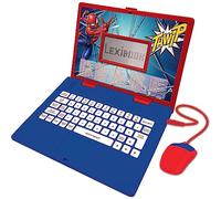 Lexibook, Spider-Man, Educational and Bilingual Laptop Italian/English, Toy with 124 Activities to Learn, Play Games and Music, Blue/Red, JC598SPi5