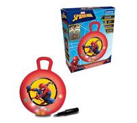 LEXIBOOK, Spider-Man, Inflatable Bouncing Ball, Manual Pump Included, Safe and Durable Plastic, Red, BG040SPLXB
