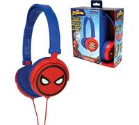 LEXIBOOK, Spider-Man Stereo Headphones, HP010SP | Kids safe, Foldable, Adjustable, Red/Blue