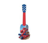LEXIBOOK K200SP_01 Marvel Spider-Man Peter Parker My First Guitar, 6 Nylon Strings, 53 cm, Learning Guide Included, Blue/red