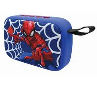 LEXIBOOK Spider-Man Portable Bluetooth Speaker, BT018SPLXB | Wireless, TWS stereo, USB-C, SD/TF card, rechargeable battery, built-in mic, blue red