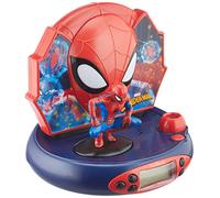 LEXIBOOK, Spider-Man Projector Radio Clock, RP500SP | Night light, Ceiling projection, Sound effects, Blue/Red