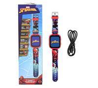 LEXIBOOK, Spider-Man, Selfie Camera Watch, HD Touch Screen, 720p Camera, MP3 Player, Built-in Speaker, Dictaphone, Pedometer, 5 Games, Red/Blue, DMW070SP