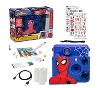 LEXIBOOK, Spider-Man, StarCAM camera, 3D Spider-Man pouch, DJ130SPZ | Print photos instantly with StarCAM camera, 3D Spider-Man pouch, 4 paper rolls, stickers, games, MP3 mode, USB-C cable.
