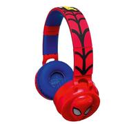 LEXIBOOK, Spiderman Bluetooth Headphones with Light Effects and 85dB Sound Limit, Red, HPBT015SP