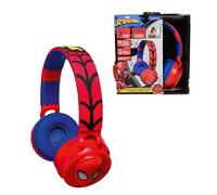 LEXIBOOK, Spiderman Bluetooth Headphones with Light Effects and 85dB Sound Limit, Red, HPBT015SPLXB