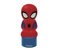 LEXIBOOK, Spiderman Nightlight and Speaker for Children's Room, Colour Change, Soft Light, Battery Operated, Blue/Red, NS01SP