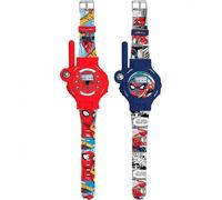 LEXIBOOK Spider-Man Walkie-Talkie Watches DMWTW1SP | 2 pcs, 200m range, flashlight, compass, rechargeable