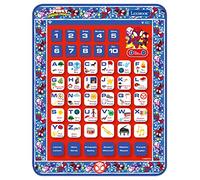 Lexibook, Spidey and His Amazing Friends, Educational Bilingual Learning Tablet, Toy to learn alphabet letters numbers words spelling and music, English/French, Blue/red, JCPAD002SPi1