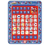 Lexibook, Spidey and His Amazing Friends, Educational Bilingual Learning Tablet, Toy to learn alphabet letters numbers words spelling and music, English/German, Blue/red, JCPAD002SPi3