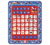 Lexibook, Spidey and His Amazing Friends, Educational Bilingual Learning Tablet, Toy to learn alphabet letters numbers words spelling and music, English/Italian, Blue/red, JCPAD002SPi5