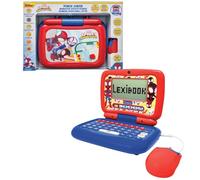 LEXIBOOK, Spidey, Bilingual Educational Laptop FRENCH/ENGLISH, 40 Activities, Syllabic and Fun Method, 3 Animated Stories, Realistic Keyboard and Mouse, JC398SPi1