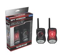 Lexibook, Spy Mission Age 3+, Walkie-Talkies 200m, Communication Game for Children, 2 Communication Channels, Belt Clip, Black/Red, TW12SPY