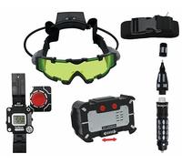 LEXIBOOK, Spy Mission, Complete spy kit including Invisible ink pen, Voice changer, Night vision goggles, Decoder watch, Role playing game for kids, RPSPY10