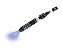 Lexibook - Spy Mission, Spy pen with invisible ink to write secret messages, UV decoding lights and secret compartment, black, RPSPY02
