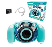 Lexibook, StarCAM, 4-in-1 Kids digital camera with photo, video, audio and game functions, 32GB SD card included, blue, DJ080