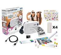 LEXIBOOK, StarCAM Print, Camera pack with instant printer, Photo and video function, 32GB SD card and photo personalization kit included, White, DJ150