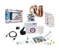 Lexibook, Starcam Print, Instant Print Camera with 3 Paper Rolls and Wrist Strap, White, DJ130