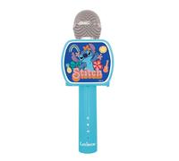 LEXIBOOK, Disney Stitch, Bluetooth® Microphone with voice change function, Built-in speaker, Phone holder included, Blue, MIC240D