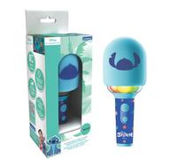 LEXIBOOK, Stitch Karaoke Microphone, MIC280D | 4 voice modifiers, Multicolour lights, Rechargeable battery