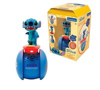 LEXIBOOK, Stitch Interactive Surfer Robot, ROB01D | Self-balancing, Reactive sensors, Light and sound effects, Portable, Blue