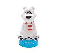 Lexibook STN01ANXES Counting with Teddy Bear Light Night Light for Boys and Girls, 30 Stories in Spanish, Blue, White, Red