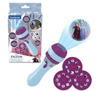 LEXIBOOK Disney, Frozen Torch Light and Projector with 3 Discs, 24 Images, Create Your own Stories, LTC050FZ, 3.7 x 3.7 x 11.5 Centimeters, White