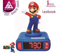 Lexibook Super Mario Digital Alarm Clock for Kids│with Night Light, LCD Screen