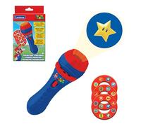 LEXIBOOK Super Mario Nintendo Stories projector, flashlight and projector with 3 discs, 24 images, create your own stories, children's toy, Blue/Red, LTC050NI