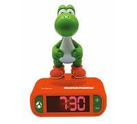 Lexibook Nintendo Super Mario Sound Effects-Boys Alarm Clock with Snooze-Orange/Green, One Size
