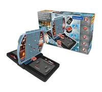 Lexibook GT2800 Sprechende Seeschlacht (Französisch Italienisch Niederländisch Deutsch), 1 oder 2 Spieler Brettspiel, interaktiv, mit soundeffekten, strategie, batteriebetrieben, grau/schwarz