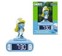 LEXIBOOK, The Smurfs, The Smurfs Nightlight Alarm Clock, Sounds and Melodies, Backlit LCD Screen, Luminous, Snooze, RL800SF