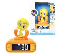 LEXIBOOK, Titi, Titi Night Light Alarm Clock, Sounds and Melodies, Backlit LCD Screen, Illuminated, Snooze, Yellow, RL800TWLXB