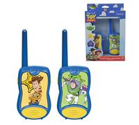 LEXIBOOK Toy Story 4 Woody Buzz Lightyear Walkie-talkies, communication game for children, 2 channels, Belt clip for transport, Battery, Blue/Red, TW12TSLXB