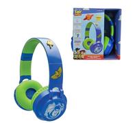 LEXIBOOK, Toy Story, Foldable Bluetooth and Wired Headphones with a 3D Design from the Toy Story Universe with Volume Limitation, Blue, HPBT015TS