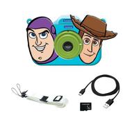 LEXIBOOK, Disney Toy Story Kids Camera, Protective Character Cover, Built-In Flash Memory, USB-C Rechargeable, Blue/Green