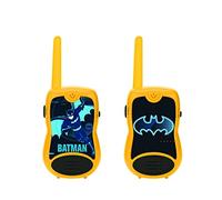 LEXIBOOK TW12BAT Batman Walkie-talkies, Belt Clip for Transport, Battery, Black/Yellow