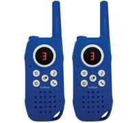 LEXIBOOK, Walkie-talkies, 5km / 3 miles, digital sound, indoor and outdoor communication game, Belt clip, Blue, TW42