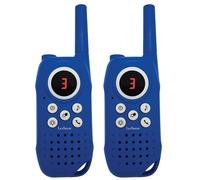 LEXIBOOK TW42 WALKIE TALKIES WITH 5KM / 3 MILES RANGE FLASH LIGHT BELT CLIP BLUE