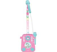 Lexibook, Unicorn, Musical Lighting Speaker with 2 Microphones, Demo Songs, MP3 Plug, Pink/Blue, K140UNI