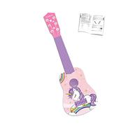 Lexibook, Unicorn My First Guitar, K200UNI | 21-inch guitar, 6 nylon strings, Learning guide included, Pink/Blue