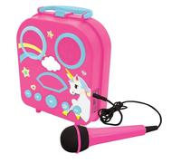 LEXIBOOK, Unicorn, Secret Portable Microphone, Aux-in Jack, TF/SD Input, Karaoke Function, Pink, BTC050UNI