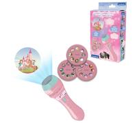 LEXIBOOK - Unicorn - Stories projector, torch light and projector with 3 discs, 24 images, create your own stories, LTC050UNILXB
