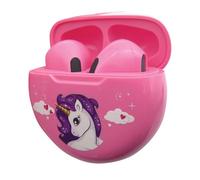 LEXIBOOK, Unicorn, Wireless Earbuds, Bluetooth with Microphone and Control Button, Long-Lasting Rechargeable Battery, HPBT05UNI