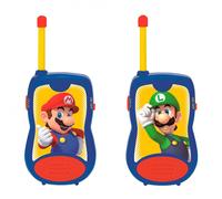 LEXIBOOK TW12NI Nintendo Super Mario Walkie-talkies, communication game for children/boys, Belt clip for transport, Battery, Blue/Red