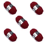 Lexicon Select Pack of 5 x 100g Balls Chunky Wool - Winterberry
