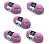 Lexicon Select Pack of 5 x 100g Balls Double Knitting Wool - Heather