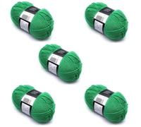 Lexicon Select Pack of 5 x 100g Balls Green Double Knitting Wool - Apple