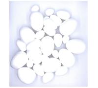 Lexicon Select Polystyrene Eggs - Pack of 30-3 different sizes - 10 x 3.8cm, 10 x 5.6cm, 10 x 7.8cm - Paint or decorate your own Easter Eggs, decorations and more with Hints & Tips Guide