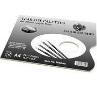 Lexicon Select Tear Off Palette - 40 A4 Disposable Palette Sheets - for Oil and Acrylic Painting with Colour Mixing Chart